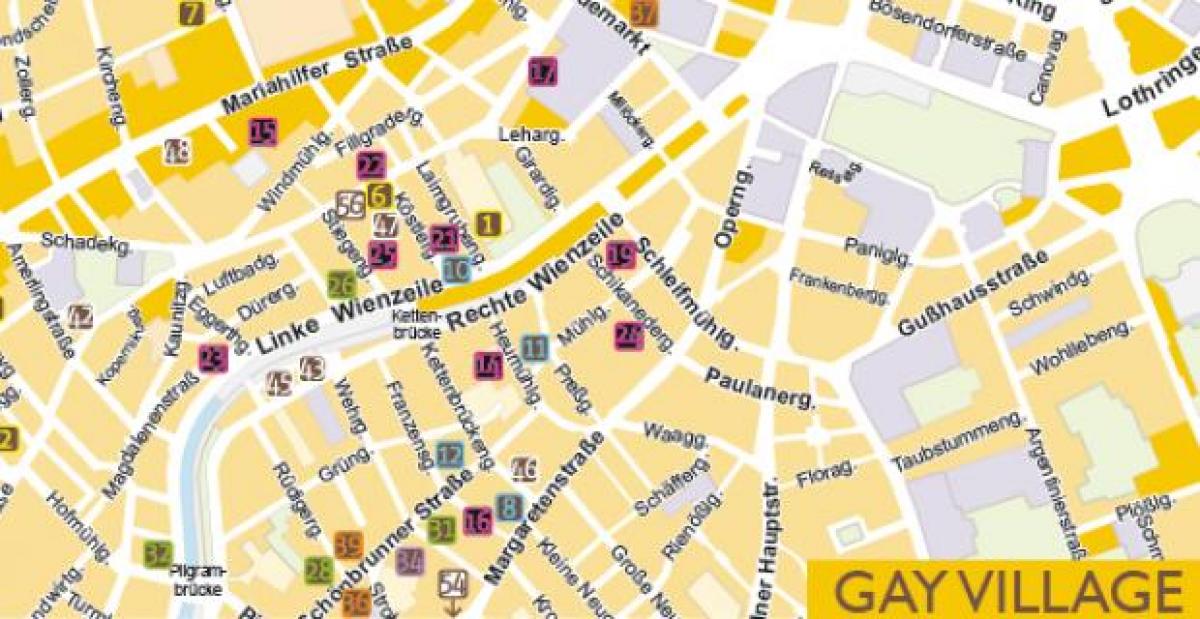 Mapa gay Vídeň