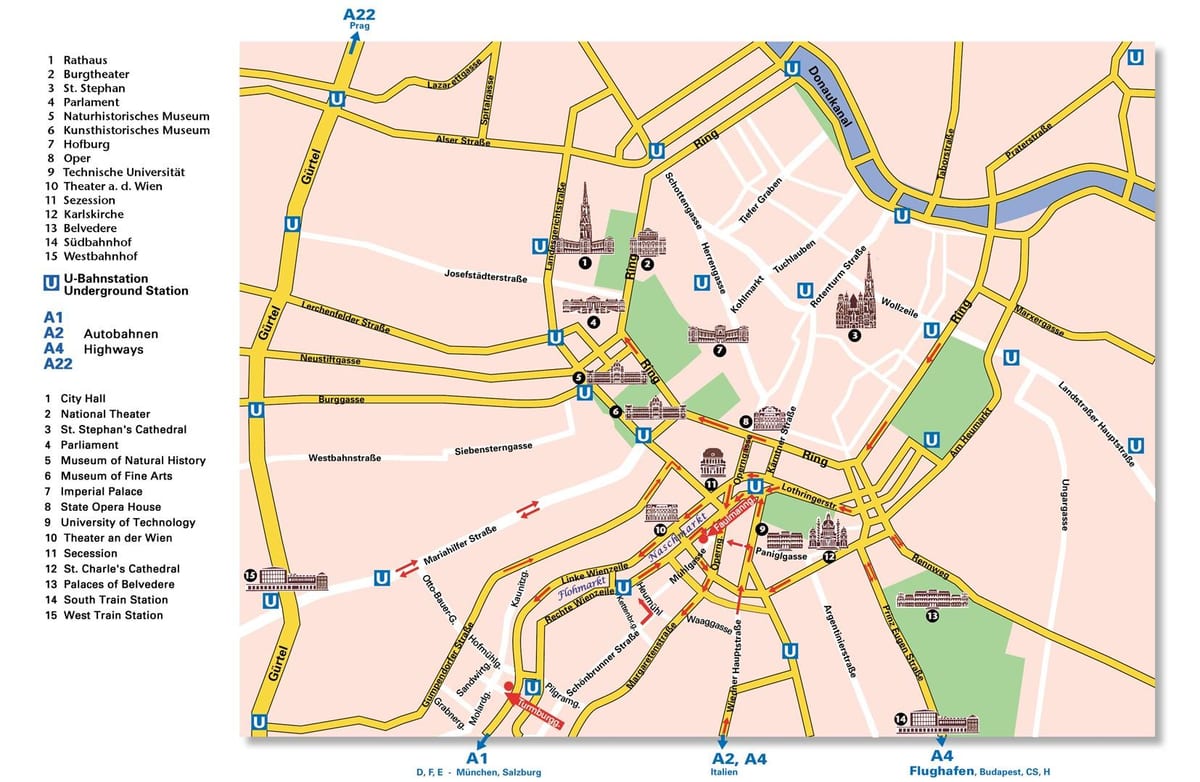 ringstrasse mapě
