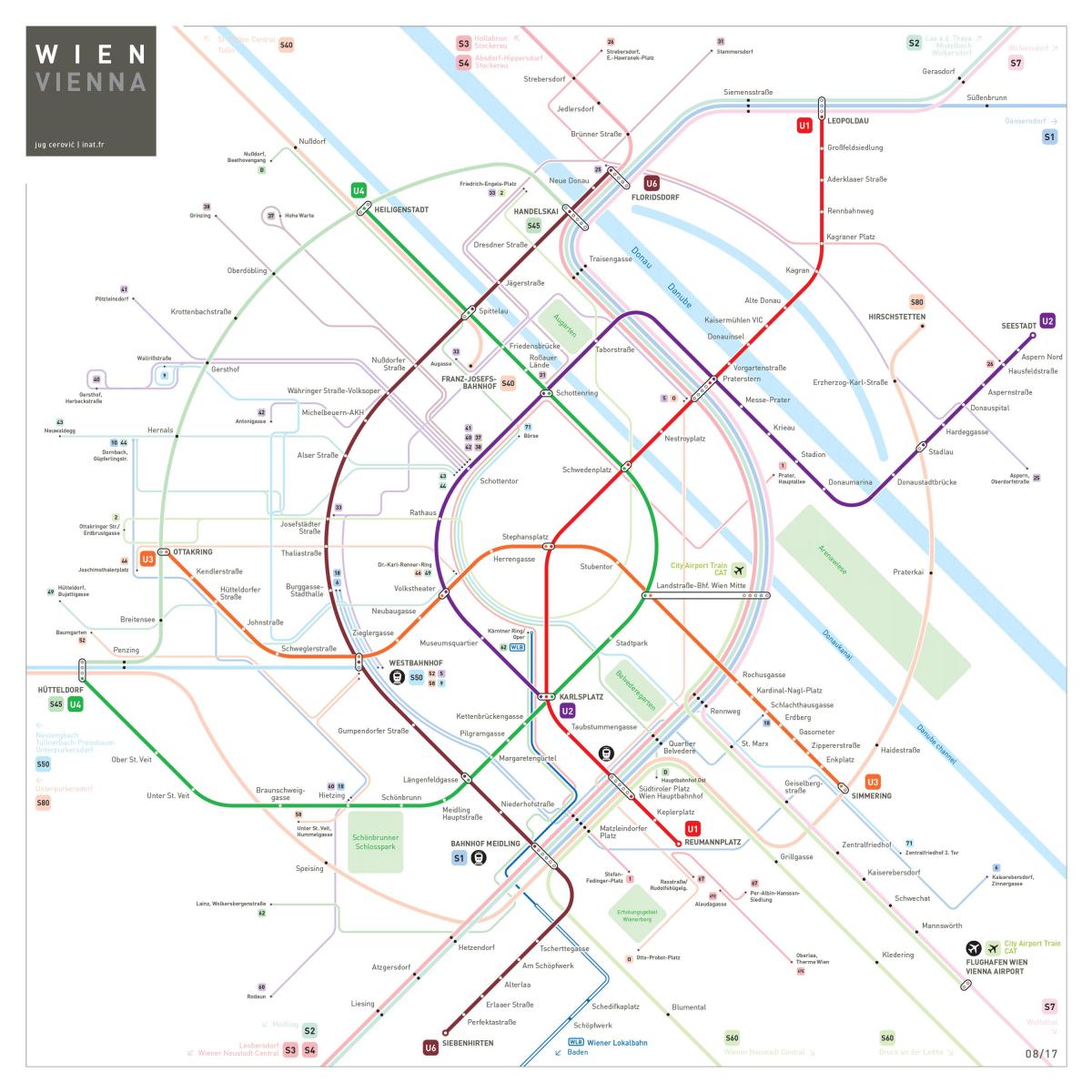 Mapa u4 Vídeň