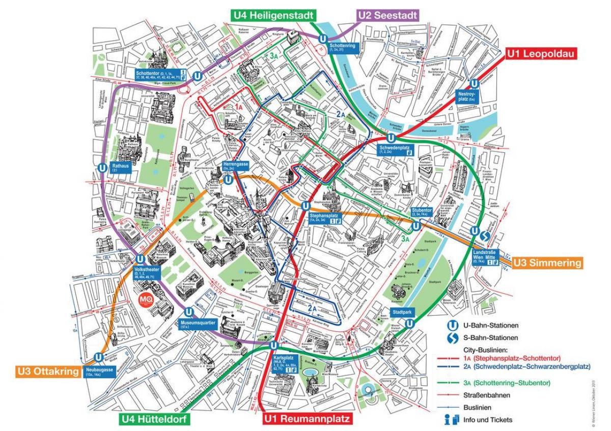 mapa vídně tisk Vídeň mapa stránek   Mapa Vídně lokalit (Rakousko)