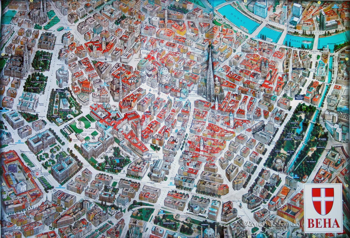 Mapa Vídně 3d