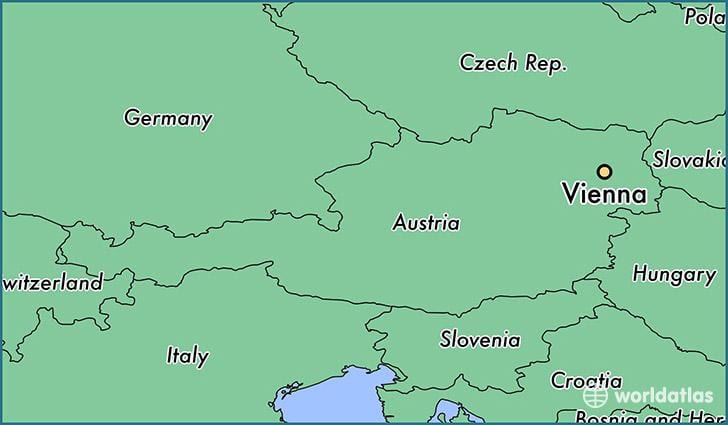 Vídeň na mapě