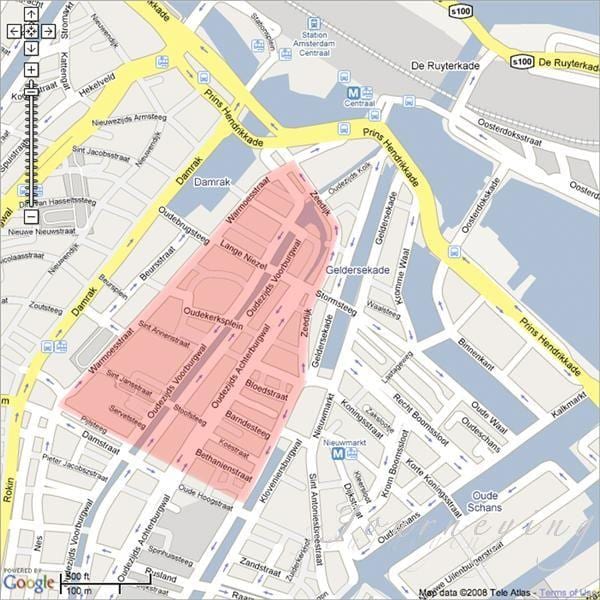 Mapa Vídně red light district