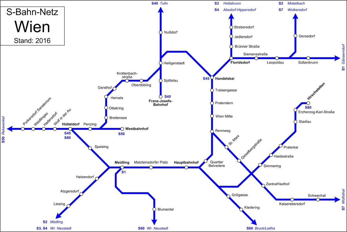 Mapa Vídně s7