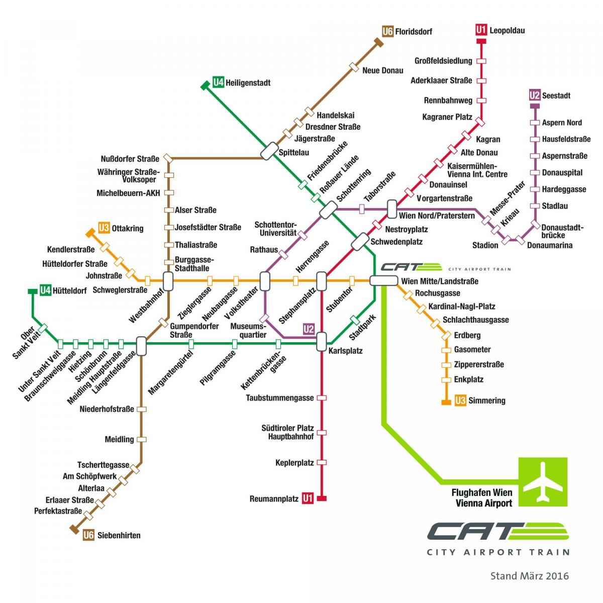 Wien vlak mapě