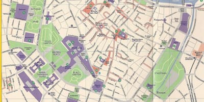 Mapa obchodních domů ve Vídni 