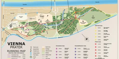 Prater Vídeň mapě