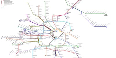 Vídeň strassenbahn mapě