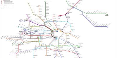 Vídeň strassenbahn mapě