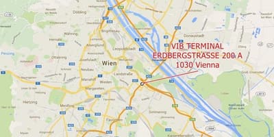 Mapa Vídně erdbergu