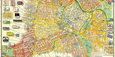 Vídeň Rakousko mapa města