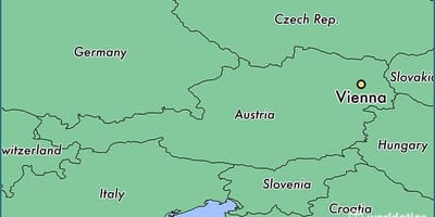 Vídeň na mapě