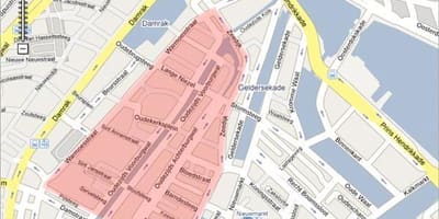 Mapa Vídně red light district
