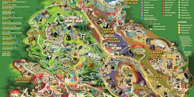 Mapa Vídně zoo