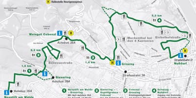Mapa Vienna heurigen