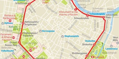 Vienna ring tram mapa trasy