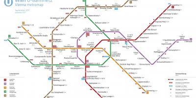 Mapa Vídně metro aplikace