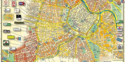 Vídeň Rakousko mapa města