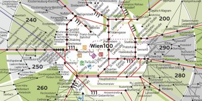 Wien zóny 100 mapě