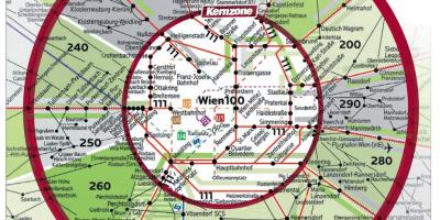Wien 100 zóně mapě