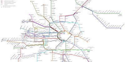 Vídeň tramvajová linka d mapa