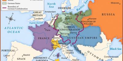 Mapa Vídně v evropě